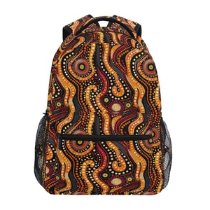 Mochila Unisex con Logotipo Personalizado, Impermeable, para Deportes al Aire Libre, Estilo Tribal Indígena, para Estudiantes, Adolescentes, Niñas y Niños - Product Image 1