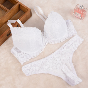 Cô Gái Trẻ Và Phụ Nữ Thời Trang Phong Cách Rất Sexy Ren Trong Suốt Bralette Trưởng Thành Ren Bra Panty Set - Product Image 3