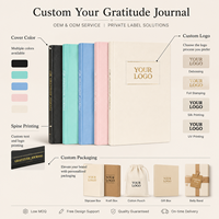 Carnet de Gratitude à Couverture Rigide en Lin, Cahier en Tissu pour Écriture Quotidienne, Vente en Gros avec Logo Personnalisé