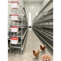 Système de cage à volailles en forme de H galvanisé haute résistance pour poules pondeuses, cailles et petits oiseaux dans les fermes commerciales