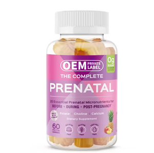 Gomitas Prenatales Sin Azúcar OEM para el Cuidado de la Salud <span class=keywords><strong>Prenatal</strong></span>, Vitaminas Prenatales para Mujeres con Calcio, Vitamina K2, Vitamina B12 - Product Image 1