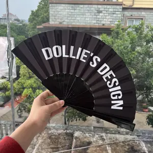 Factory Custom Ontwerp Folding Hand Fans Hot Zomer Outdoor Plastic Hand Held Fan