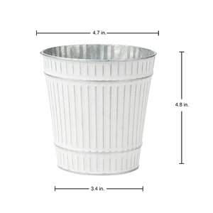 Ensemble de 6 jardinière en étain galvanisé seau en métal galvanisé seau en métal rustique Style vintage pays mariage maison <span class=keywords><strong>Table</strong></span> décorative - Product Image 3