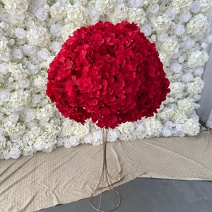 D-FB245 ลูกบอลดอกเชอร์รี่ประดิษฐ์สีขาวขายดี ลูกบอลดอกไม้ประดับตกแต่งงานแต่งงานสุดหรู ทำจากผ้าไหม - Product Image 2