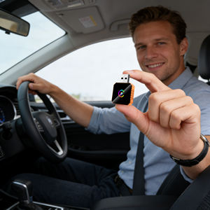 Orange 2 in 1 <b>USB</b> <b>Port</b> Factory Customizable Wired CarPlay to Wireless Plug-and-Play CarPlay Adapter - Product Image 1