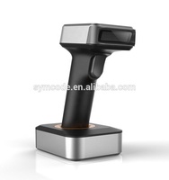 Pemindai Barcode 2D QR Layar Warna TFT MJ-1932 2.4G USB 3-in-1 Nirkabel Dengan Tampilan Waktu & Baterai