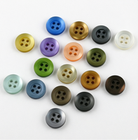 Boutons en résine colorés et tendance pour vêtements - Boutons à 4 trous finition nacrée mate pour loisirs créatifs, couture, tricot et habillement