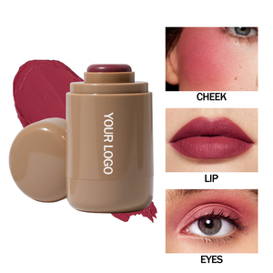 Venta al por mayor de larga duración multiusos hidratante vegano mejilla colorete palo logotipo personalizado crema rubor palo Etiqueta Privada - Product Image 3