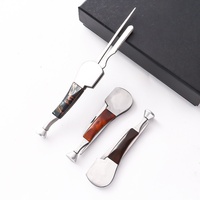 Grattoir à lames en bois trois-en-un en acier inoxydable Blackwood Redwood, entièrement en bois, pour accessoires de couteaux