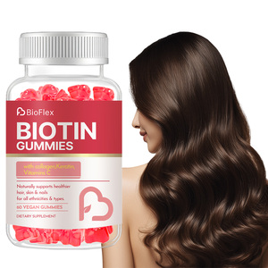 Suplemento de Biotina y Colágeno con Sabor, Marca Privada, para Blanquear la Piel y Estimular el Crecimiento del Cabello, Gomitas de Queratina con Vitaminas para Cabello, Piel y Uñas - Product Image 1