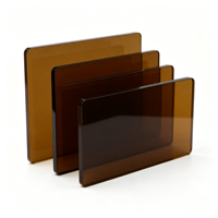 Panel de Seguridad Láser Marrón Oscuro, Dimensiones Personalizadas, Placa Protectora Láser para Protección de Máquinas