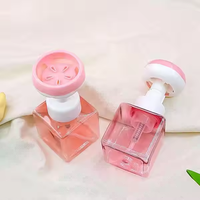 Kemasan kosmetik Sanatizer tangan 300ml bunga hewan peliharaan berbentuk gelembung sabun tangan anak-anak Dispenser pencuci tangan botol pompa busa plastik