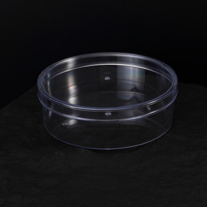 <span class=keywords><strong>Boîte</strong></span> de rangement ronde <span class=keywords><strong>en</strong></span> <span class=keywords><strong>plastique</strong></span> PS de qualité alimentaire transparente <span class=keywords><strong>avec</strong></span> <span class=keywords><strong>couvercle</strong></span> pour l'emballage alimentaire et la présentation de bijoux par Hoyun - Product Image 2