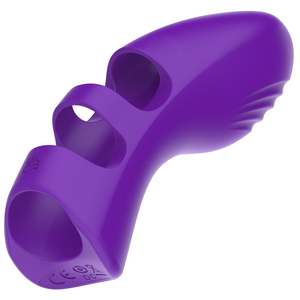 Titreşimli Parmak Kılıfı Oral Zevk Silikon 10 Hızlı Kadın Oyuncağı Parmak Stimülasyonu Kapakları USB Şarjlı IPX6 Su Geçirmez - Product Image 3