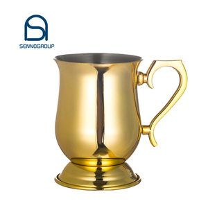 Vente en gros Acier inoxydable Cuivre <span class=keywords><strong>Verre</strong></span> à bière Tambour martelé Moscou Mule Tasse Verres à vin Tasse à bière avec poignée - Product Image 3