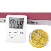 LED Digital siswa persegi waktu hitung mundur dapur Rotary Alarm LED untuk memasak dan pekerjaan rumah