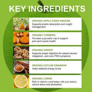 Private Label Bio-Apfelessig-Kapseln Verbrennen Sie Fett produkte Ergänzung mit Kurkuma-Ingwer-Kapseln zum Abnehmen von Pillen - Product Image 3