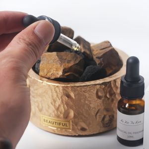 Cadeau d'aromathérapie créatif Diffuseur d'arômes en pierre <span class=keywords><strong>de</strong></span> cristal naturel Cristaux sans fumée Ensembles <span class=keywords><strong>de</strong></span> pierres <span class=keywords><strong>de</strong></span> guérison Spa naturel d'aromathérapie - Product Image 2