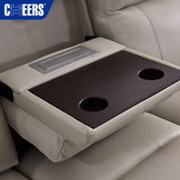 MANWAH CHEERS Sofá seccional reclinable eléctrico de cuero genuino de grano superior de 321 plazas moderno juego de sofá para sala de estar de alta calidad