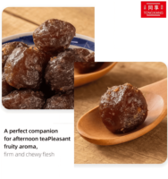 Prix direct usine, saveur douce fraîche et saine, 100% naturel, 320g, écorce de mandarine séchée individuellement emballée, prune