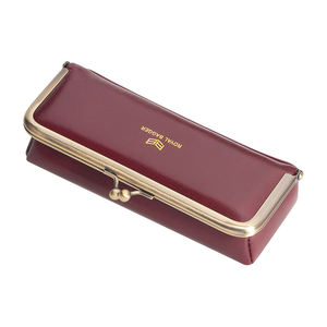 Boîte à bijoux en cuir de vache véritable pour femmes, étui à lunettes rétro, organisateur anti-RFID et porte-monnaie long avec miroir RB6135 - Product Image 3