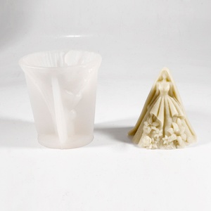 Molde de Silicona con Forma de Novia en Vestido de Novia para Hacer Jaboneras, Bandejas para Joyas, Velas y Organizadores para el Hogar - Product Image 2