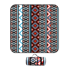 Wholesale Customized Bohemian Style, Polyester Oxford Waterproof Foldable Kids Baby Strap Three Layer Thick Picnic Mat <b>Blanket</b>/ - Product Image 1