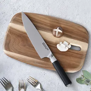 New Design Wood Cutting Board Acacia Wood Bread Fruit Cheese Chopping Board Serving Tray Serving Board With Handle