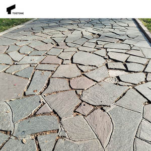 Tostone - Baldosa de Piedra Natural Travertino Beige Blanco, Estilo Crazy Paving, <span class=keywords><strong>para</strong></span> Decoración de Piscinas Exteriores y Patios - Product Image 6