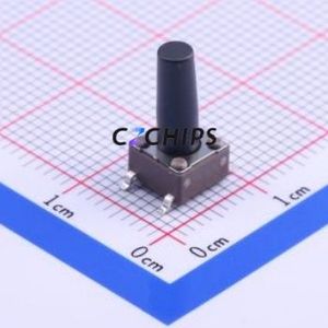 DTSM-66K-V-B Tactile Switch SMD-4P,6.2x6.2mm Switch Single Pole Single Throw Round Button 6.2mm 6.2mm - Product Image 1