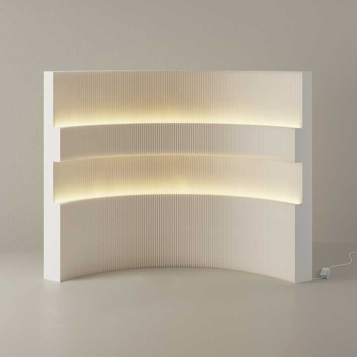 Ihpaper Foldable Paper Partition Wall with LED - Stretchable Room ...