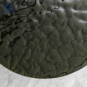 Tavolo da Pranzo Moderno con Piano in <span class=keywords><strong>Vetro</strong></span> Temperato Effetto Onda Nera e Gambe a Farfalla in Acciaio al Carbonio per Arredamento Sala da Pranzo - Product Image 6