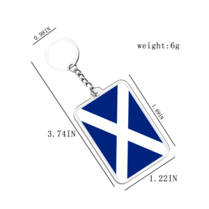 Llaveros y Colgantes Acrílicos, Llaveros con Banderas de Escocia, Accesorios de Varios Países para Fanáticos - Product Image 2