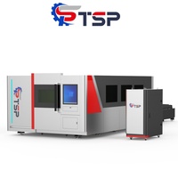 Machine de découpe laser à fibre professionnelle P3015 à grande surface de travail, pour la découpe de tôles métalliques (aluminium, laiton, acier) sur table de bureau