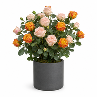 OH ARTS Promotion Fleur Artificielle Rose en Velours Unique pour Décoration Intérieure Extérieure Mariage Maison