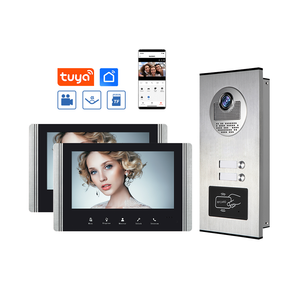 2 gia đình cho đa căn hộ <span class=keywords><strong>video</strong></span> cửa điện thoại 7 inch màn hình Wifi tuya thông minh chuông cửa với Dual-way intercom thông tin liên lạc - Product Image 1