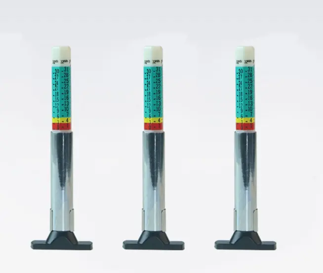एकल रंग 0-25mm पेशेवर डायल प्रकार टायर चलने गहराई नापने का यंत्र
