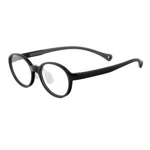 Nouvelles montures de lunettes rondes pour enfants, avec coussinets de nez en Silicone souple, pour les âges de 7 à 15 ans, lentilles en acrylique unisexes, monture moyenne 25810 - Product Image 1