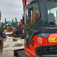 En stock, occasion, pour pelle sur chenilles U55-4, 5 tonnes, godet de 0,16 m, moteur japonais d'origine, pour travaux d'aménagement paysager et de terrassement.