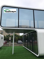 Cabine avec airpods modulaire double couche maison de luxe, petite maison portable, prêt à poser, bâtiment hors réseau, pièces