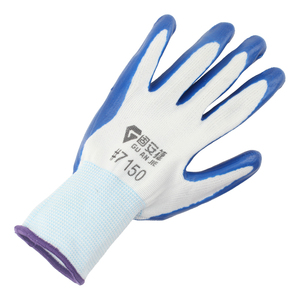 Cheap Price New Nitrile Coated <strong>Grip</strong> Strong <strong>Gloves</strong> Reduce Load Thickened Anti-Slip Site Protective Labor Protection Elastic Cuffs - Product Image 2