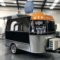 Remorque de crème glacée Mobile, livraison gratuite, barre Mobile, camion Taco, biscuits, chariot à café