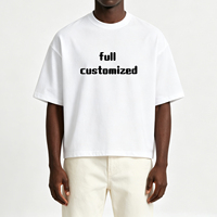 T-shirt Homme Streetwear Oversize en Coton Lourd 230g, Personnalisé avec Impression Sérigraphique, Coupe Boxy, Vente en Gros