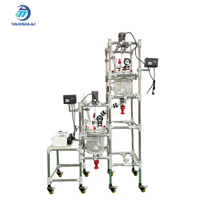 5L Doppelwandiger Glas-Kombireaktor für Kontrollierte Hydrolyse und Temperaturempfindliche Laborreaktionen - Product Image 1