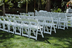 Hot Selling <strong>White</strong> Padded <strong>Folding</strong> Gladiator <strong>Chairs</strong> Americana <strong>Chair</strong> Portable for Occasions Event Wedding Parties Rentals - Product Image 3
