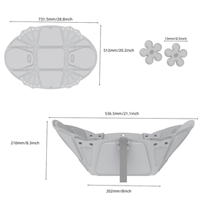 Ventes en gros de tableaux à langer pour bébés en plastique sans BPA, faciles à nettoyer, imperméables, pour les soins des nourrissons - Product Image 3