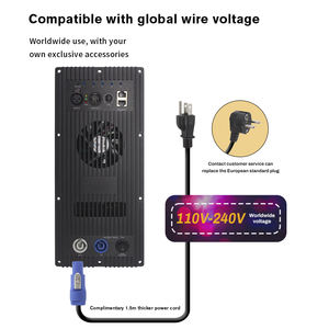 Gooermi PT1000 Module amplificateur DSP professionnel 2 canaux Haut-parleur actif Carte d'alimentation avec <span class=keywords><strong>Bluetooth</strong></span> - Product Image 3