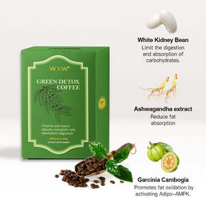 Supplément de soins de santé coup de pouce immunitaire minceur perte de poids poudre de café sans sucre contrôle du poids café - Product Image 2