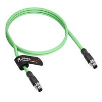 Cable Alvin's M8 A-Code de 4 Pines Macho, Alta Flexibilidad, Blindado, Beckhoff ZK1090-3131, Automatización Industrial, EtherCAT Fieldbus, 1m