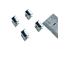 Fabricant de connecteur de prise USB Dip Micro 5 broches miniature de type B femelle